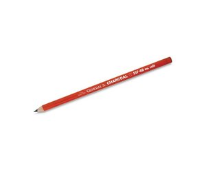 Generals Charcoal Pencils 557 6B Wood USA Vintage Artist Sketch Orange