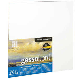 Ampersand Gessobord Uncradled 1/8" Profile 12" x 12"