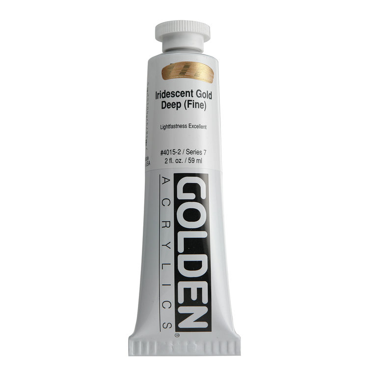 Golden Golden Heavy Body Acrylic Fine Iridescent Gold Deep 2 oz