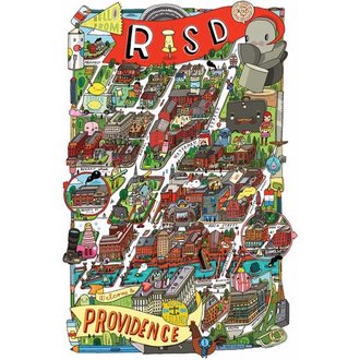 Aaron Meshon RISD Map Poster