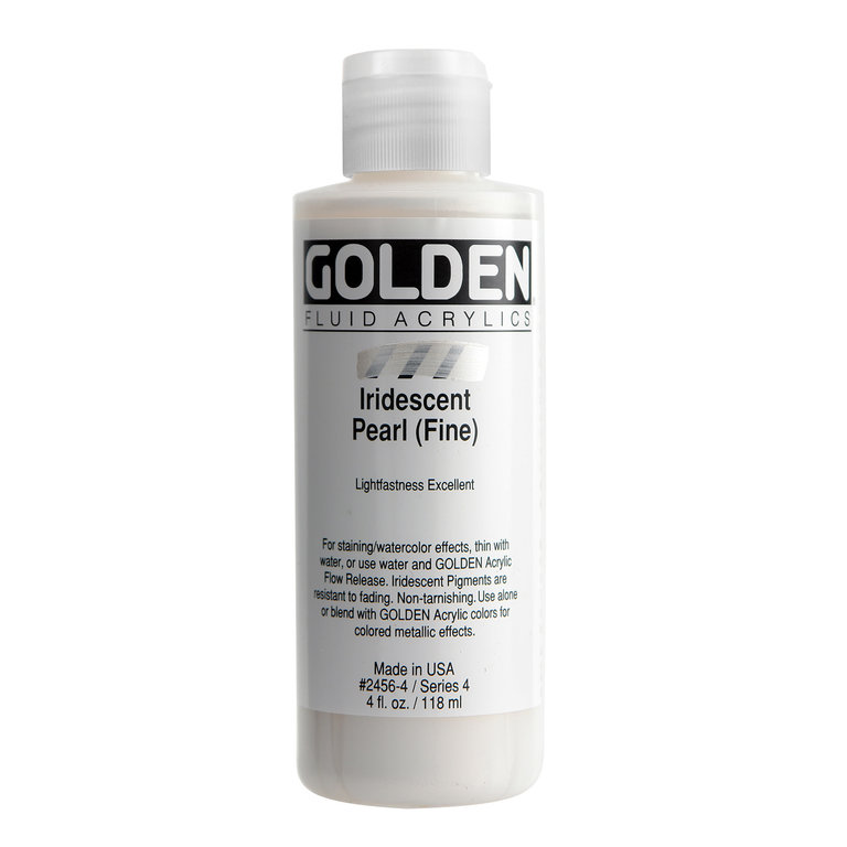 Golden Golden Fluid Acrylic Fine Iridescent Pearl 4 oz