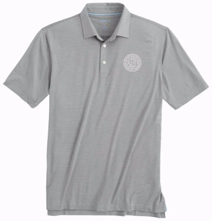 Johnnie-O Albatross Striped Polo RISD Seal Shirt