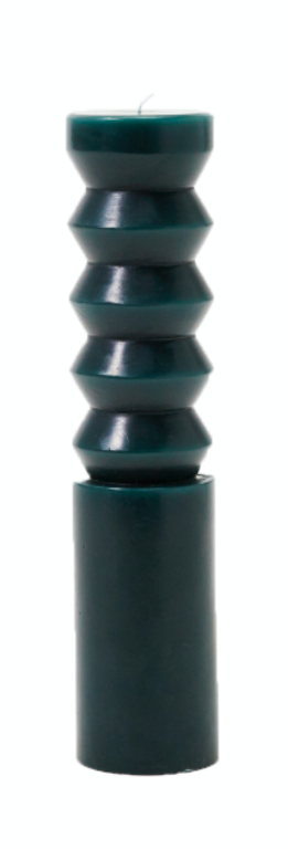James and Chelsea Minola Areaware Minola Candle Totem Forest Green