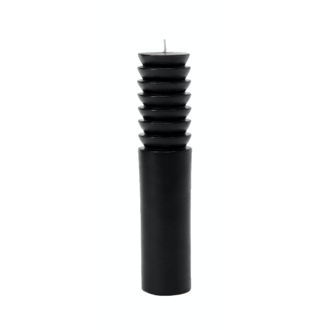 James and Chelsea Minola Areaware Minola Candle Totem Black James and Chelsea Minola Areaware Minola Candle Totem Black