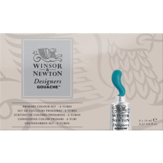 Winsor & Newton Designers Gouache Primary 6 Set