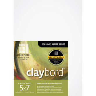 Ampersand Claybord Uncradled 1/8" Profile 5" x 7" 3-Pack