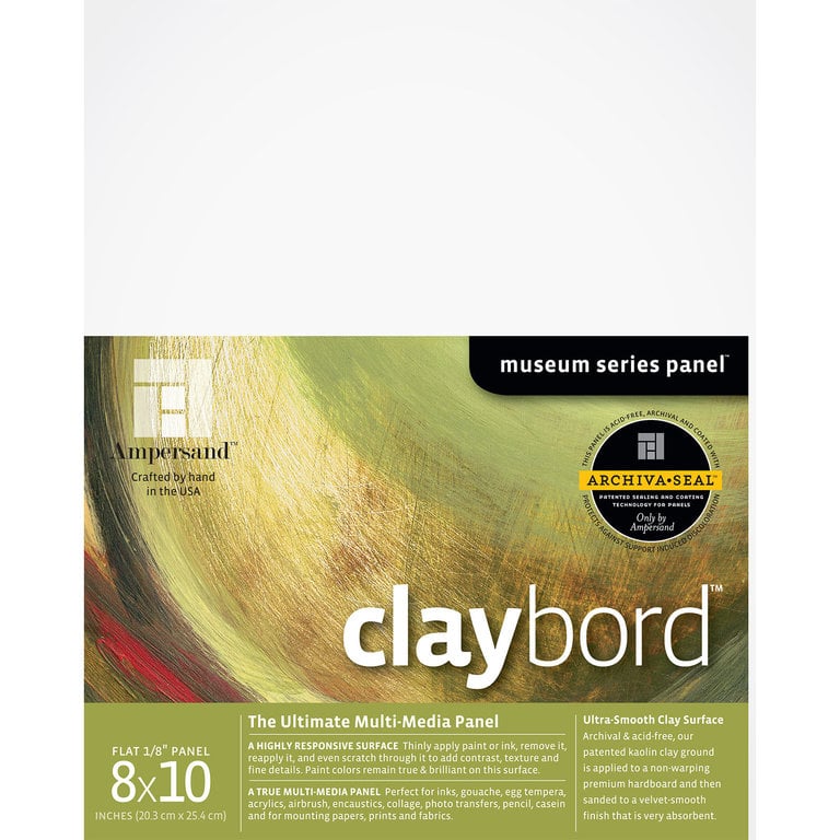 Ampersand Ampersand Claybord Uncradled 1/8" Profile 8" x 10"