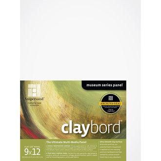 Ampersand Claybord Uncradled 1/8" Profile 9" x 12" Ampersand Claybord Uncradled 1/8" Profile 9" x 12"