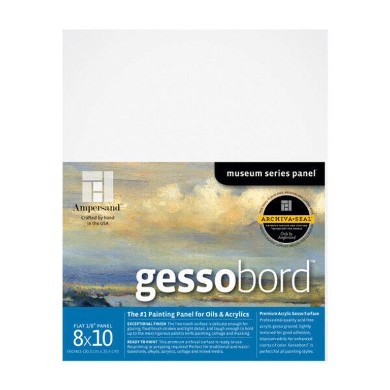 Ampersand Ampersand Gessobord Uncradled 1/8" Profile 8" x 10"