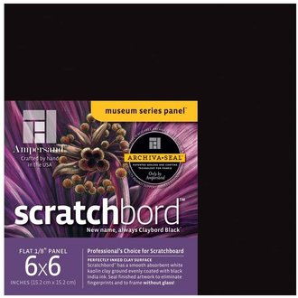 Ampersand Scratchbord 6" x 6", 3-Pack Ampersand Scratchbord 6" x 6", 3-Pack
