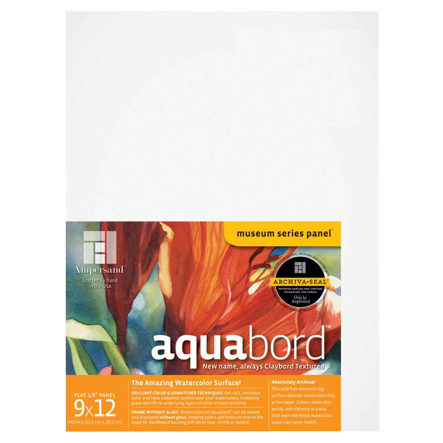 Ampersand Art Hardbord Uncradled 1//8 Profile 12 x 12