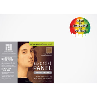 Ampersand Artist Panel Primed Smooth Uncradled 3/8" Profile 5" x 7" Ampersand Artist Panel Primed Smooth Uncradled 3/8" Profile 5" x 7"