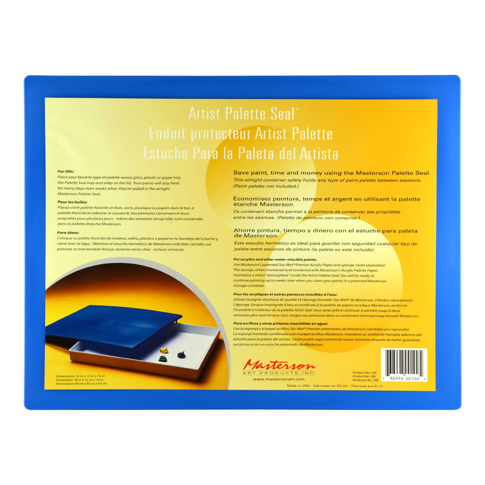 Masterson Palette d'artiste scellée, conteneur de Masterson Palette d'artiste scellée, conteneur de