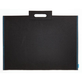 Itoya Profolio Midtown Bag Black/Blue 19" x 26"