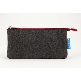 Itoya ProFolio Midtown Pouch Charcoal/Maroon 4" x 7"