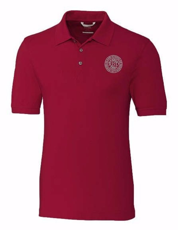 Cutter & Buck Advantage Polo RISD Seal Shirt Red