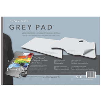 New Wave Palette Grey Pad Paper Palette 11" x 16" 50 Sheets/Pad