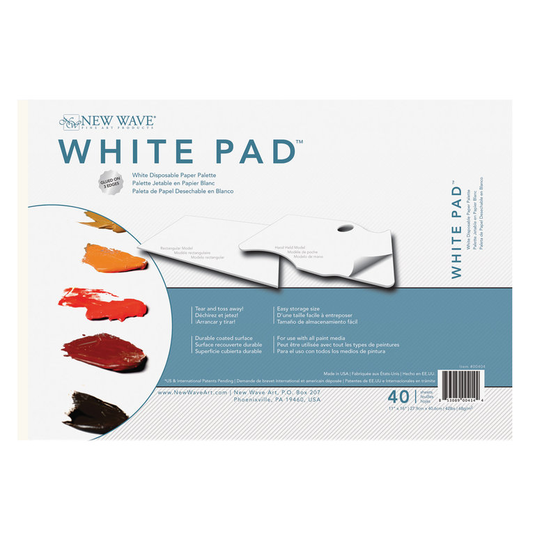 New Wave Palette New Wave Palette White Pad Paper Palette Rectangular