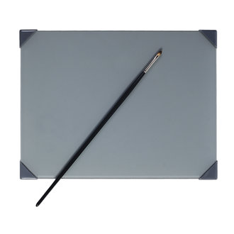 New Wave Palette POSH Glass Table Top Palette Gray 9" x 12"