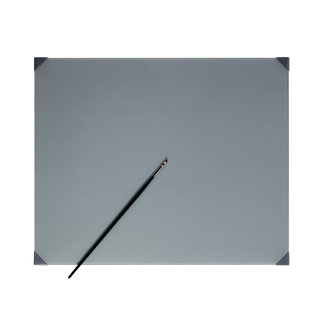 New Wave Palette POSH Glass Table Top Palette Gray 16" x 20"