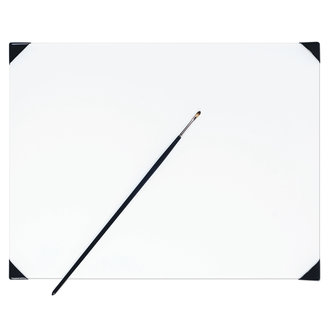 New Wave Palette POSH Glass Table Top Palette White 12" x 16"