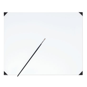 New Wave Palette POSH Glass Table Top Palette White 16" x 20"