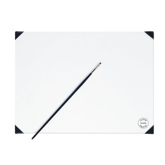 New Wave Palette POSH Glass Table Top Palette Clear 12" x 16"