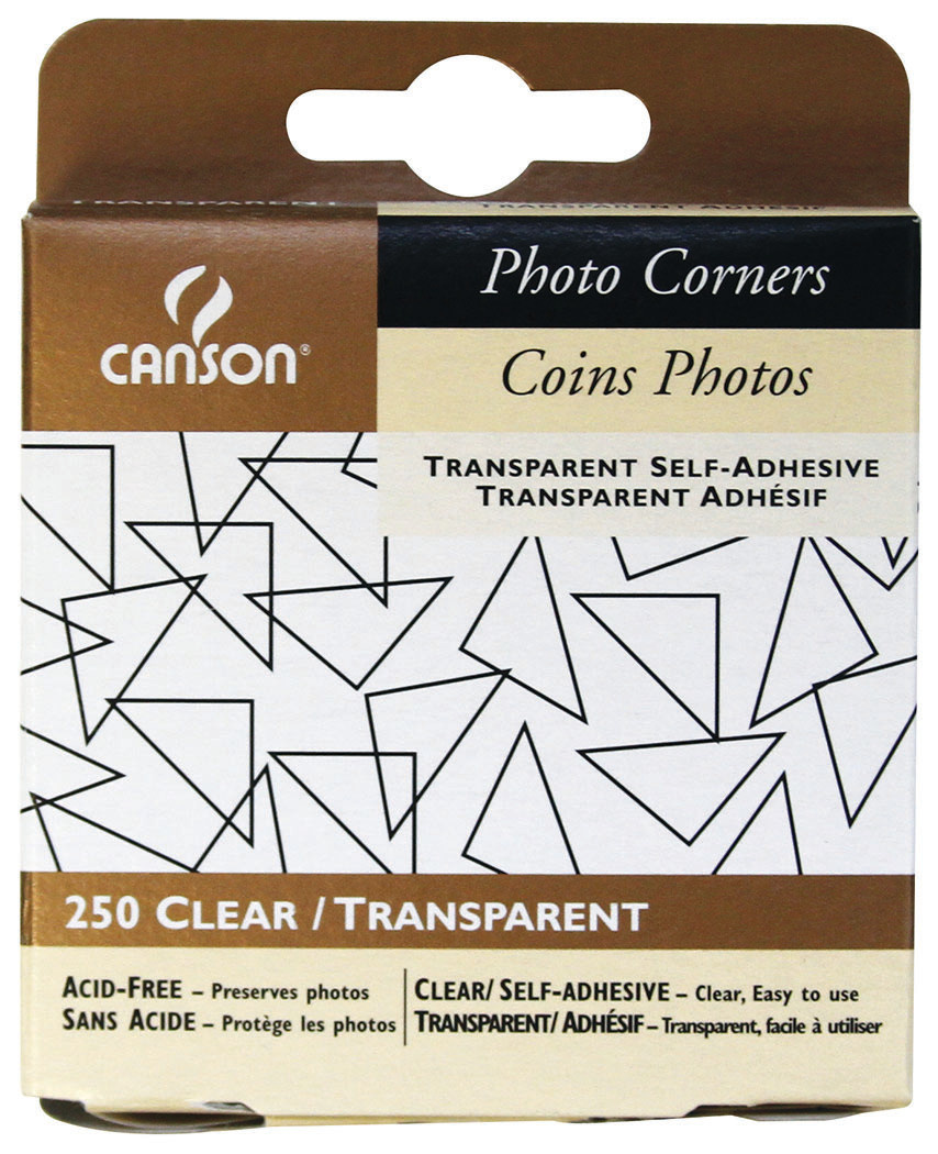 250 Clear Self-adhesive Photo Corners Clear Photo Corners Acid