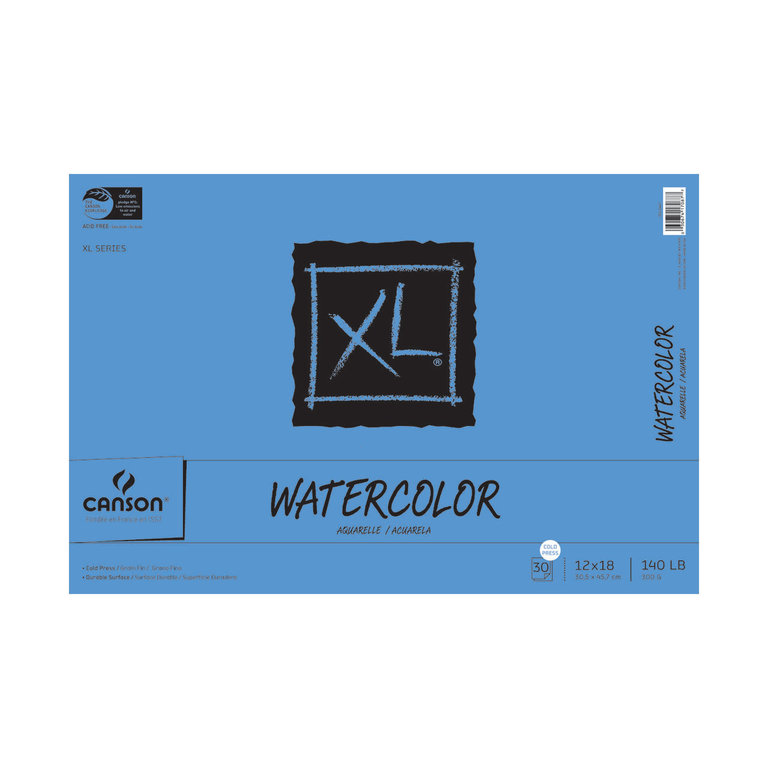 Canson Canson XL Watercolor Pad 12" x 18" 30 Sheets/Pad