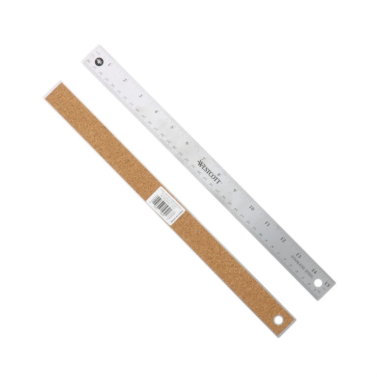 Westcott Westcott Flexible Stainless Steel Ruler 15"