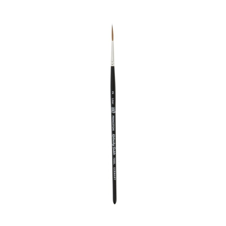 Princeton Brush Princeton Siberia 7050 Kolinsky Sable Short Handle Brush Liner #2