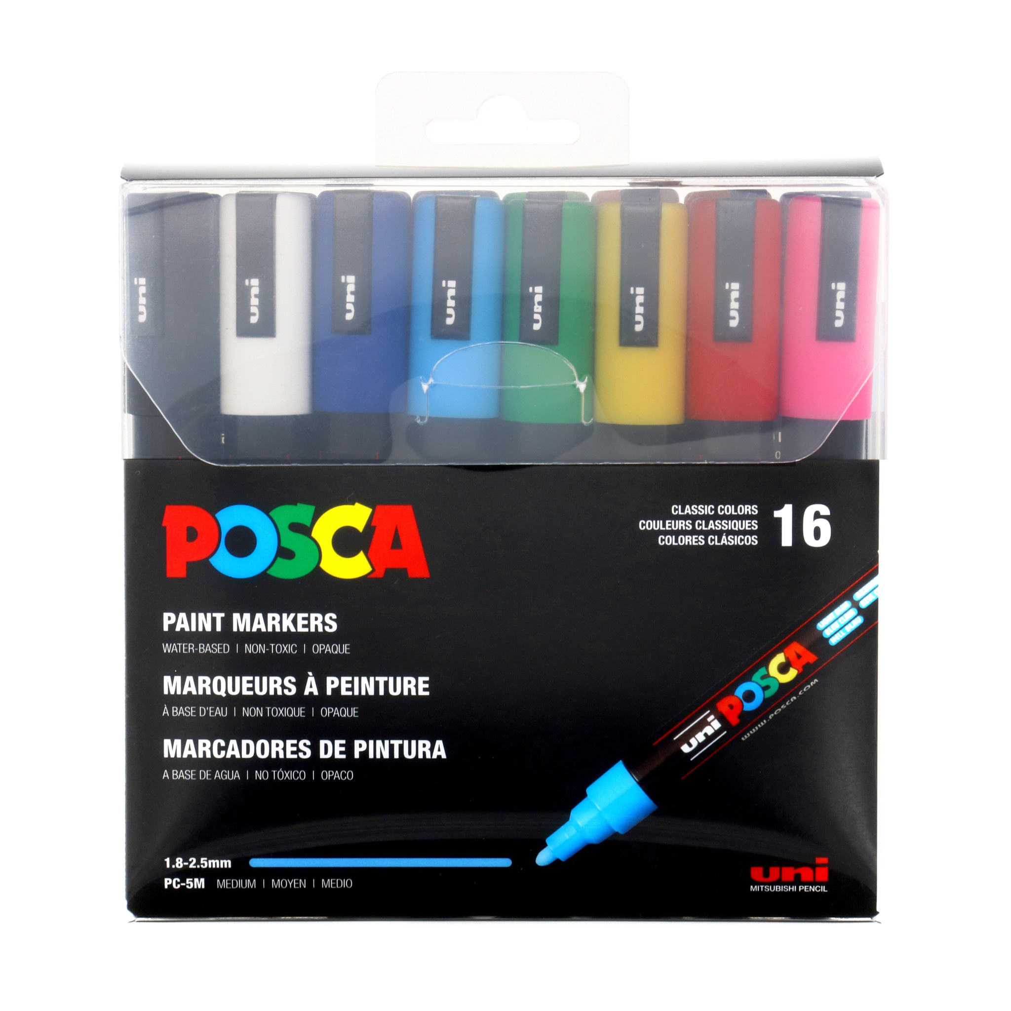 Posca 16 Color Paint Marker Set Pc 5m Medium Risd Store Posca 16 Color Paint Marker Set Pc 5m Medium Risd Store