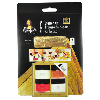 Mona Lisa Gold Leaf Starter Kit 4 Pieces plus Gold Leaf Sheet Mona Lisa Gold Leaf Starter Kit 4 Pieces plus Gold Leaf Sheet
