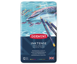 Derwent - Inktense Pencil Set - 12-Color Set (Tin)