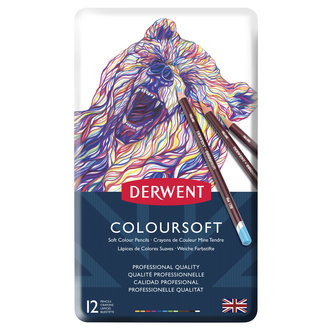 Derwent Coloursoft Pencil Set 12-Pencil Tin Set Derwent Coloursoft Pencil Set 12-Pencil Tin Set