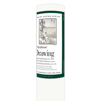 Strathmore Fine Art Paper Roll, 400 Series, Drawing, Recycled, 42" x 10 yds., 80 lb.