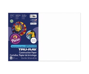 Pacon Tru-Ray Construction Paper Black 12x18 50 Pack - RISD Store