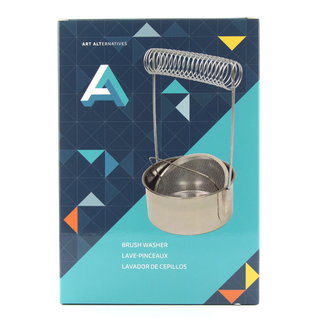 Art Alternatives Stainless Steel Brush Washer & Spiral Brush Holder