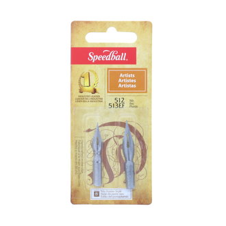 Speedball Hunt Artist Nibs 2-Pack 512/513EF