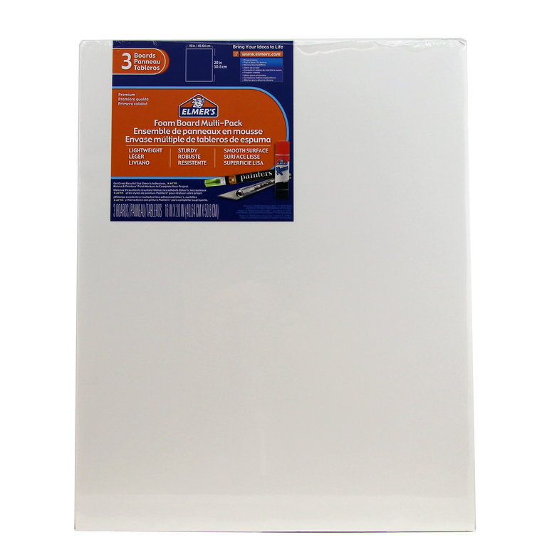 Fome-Cor Pro Fome-Cor Pro White Foamboard Multi-Pack, 16" x 20" 3-Pack