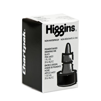 Higgins Black Ink Pigment-Based Non-Waterproof 1 oz