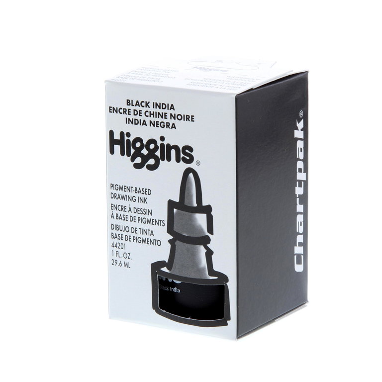Higgins Black India Ink Pigment-Based Waterproof 1 oz