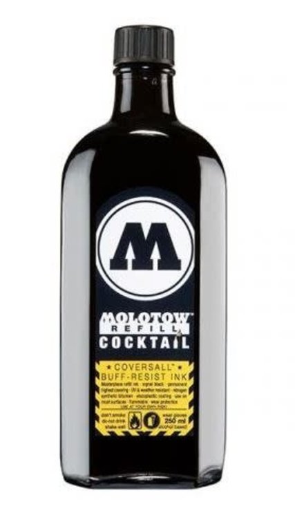 Molotow Molotow Cocktail Coversall Refill Signal Black 250 ml