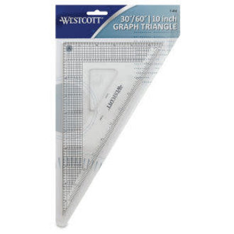 Westcott Westcott Grid Triangle 30/60 Degree 10" Westcott Westcott Grid Triangle 30/60 Degree 10"