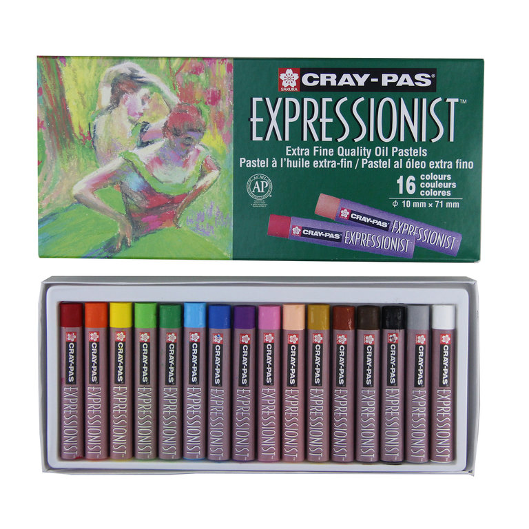 Cray Pas Sakura Cray-Pas Expressionist Oil Pastel Set, 16-Colors