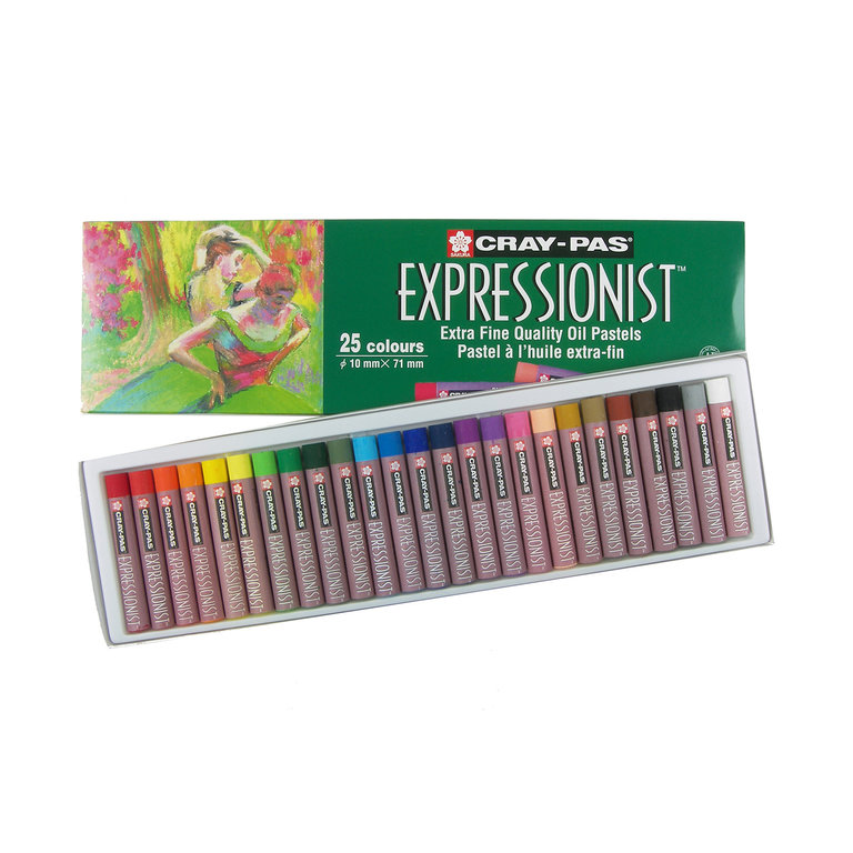 Cray Pas Sakura Cray-Pas Expressionist Oil Pastel Set, 25-Colors