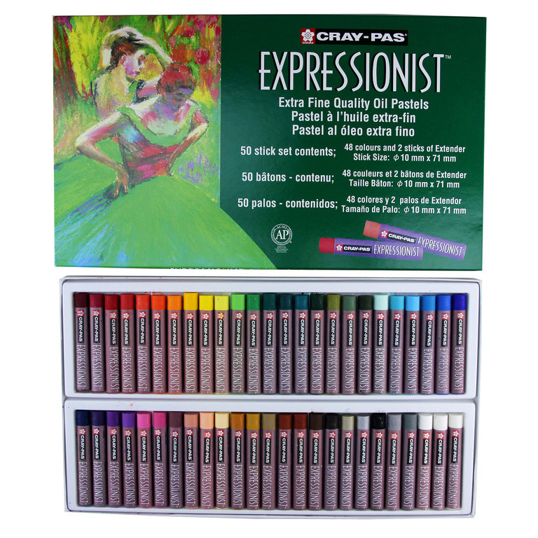 Cray Pas Sakura Cray-Pas Expressionist Oil Pastel Set, 50-Colors