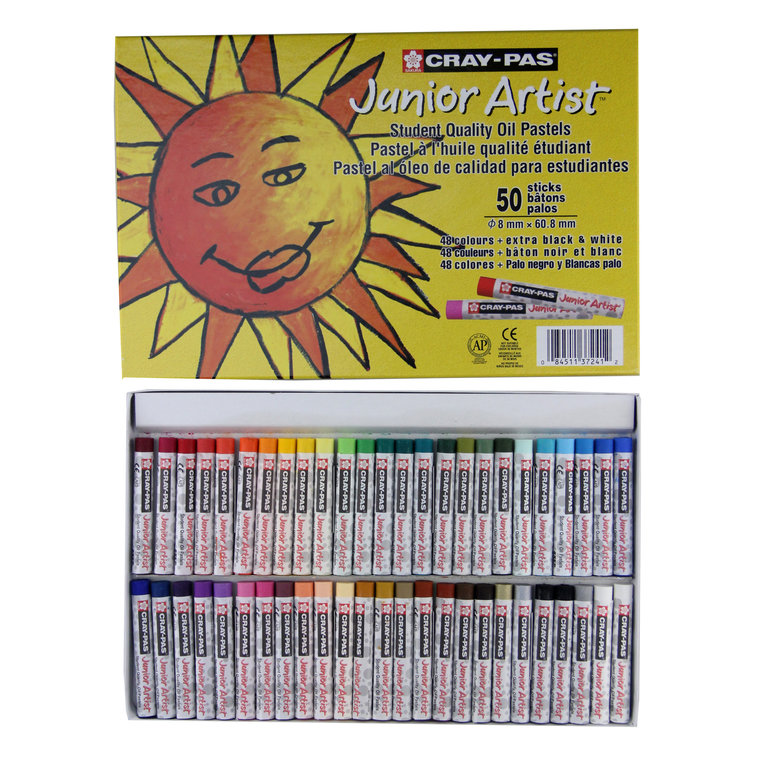 Cray Pas Sakura Cray-Pas Junior Artist Oil Pastel 50-Color Set