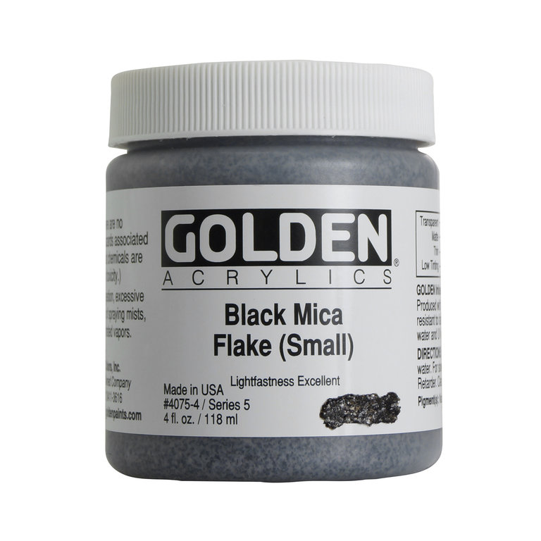 Golden Golden Acrylic Black Mica Flake 4 oz
