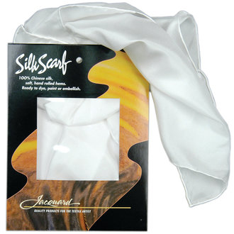 Jacquard Silk Scarf Habotai 22x22 8mm